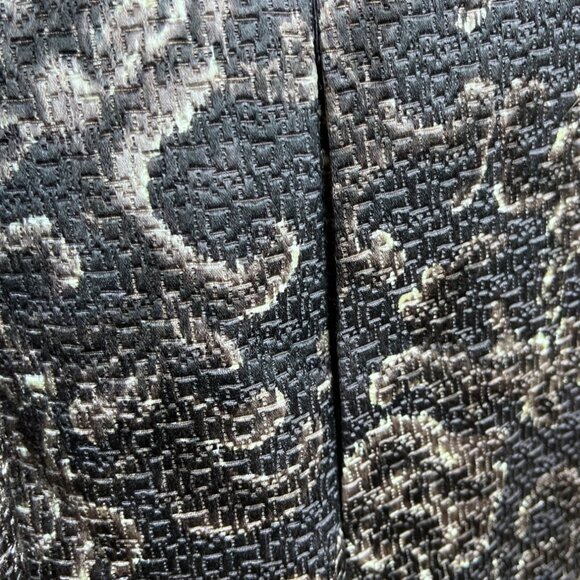 Linda Allard Ellen Tracy Brown & Gold Floral Print Open-Front Jacket Sz 16 - Picture 8 of 11